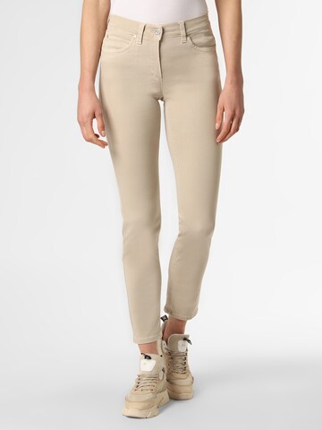 Anna Montana Slimfit Jeans 'Angelika' in Beige: predná strana