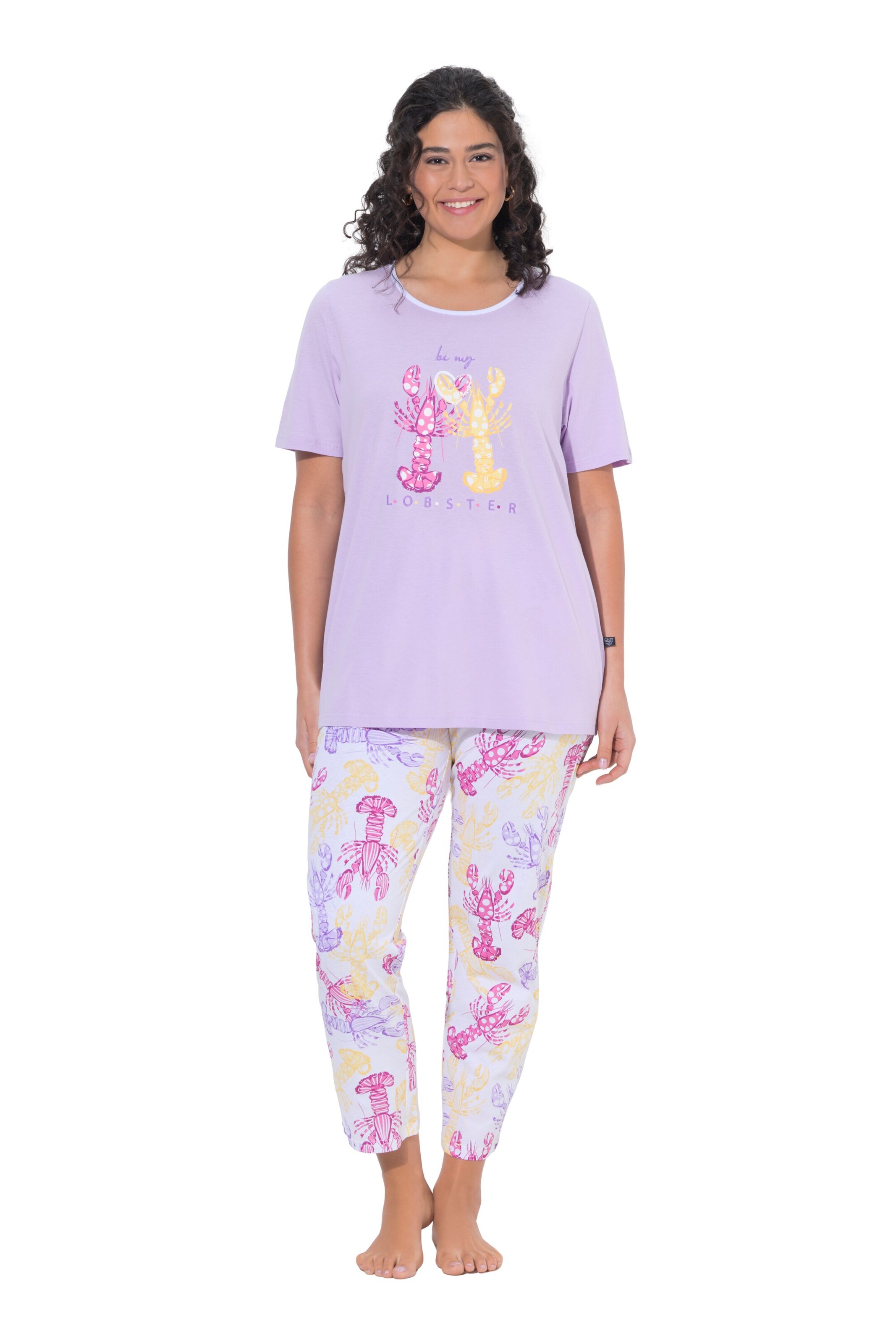 Ulla Popken Pyjama in Lila: voorkant