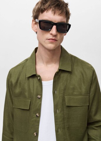 MANGO MAN Regular fit Button Up Shirt 'Umbria' in Green
