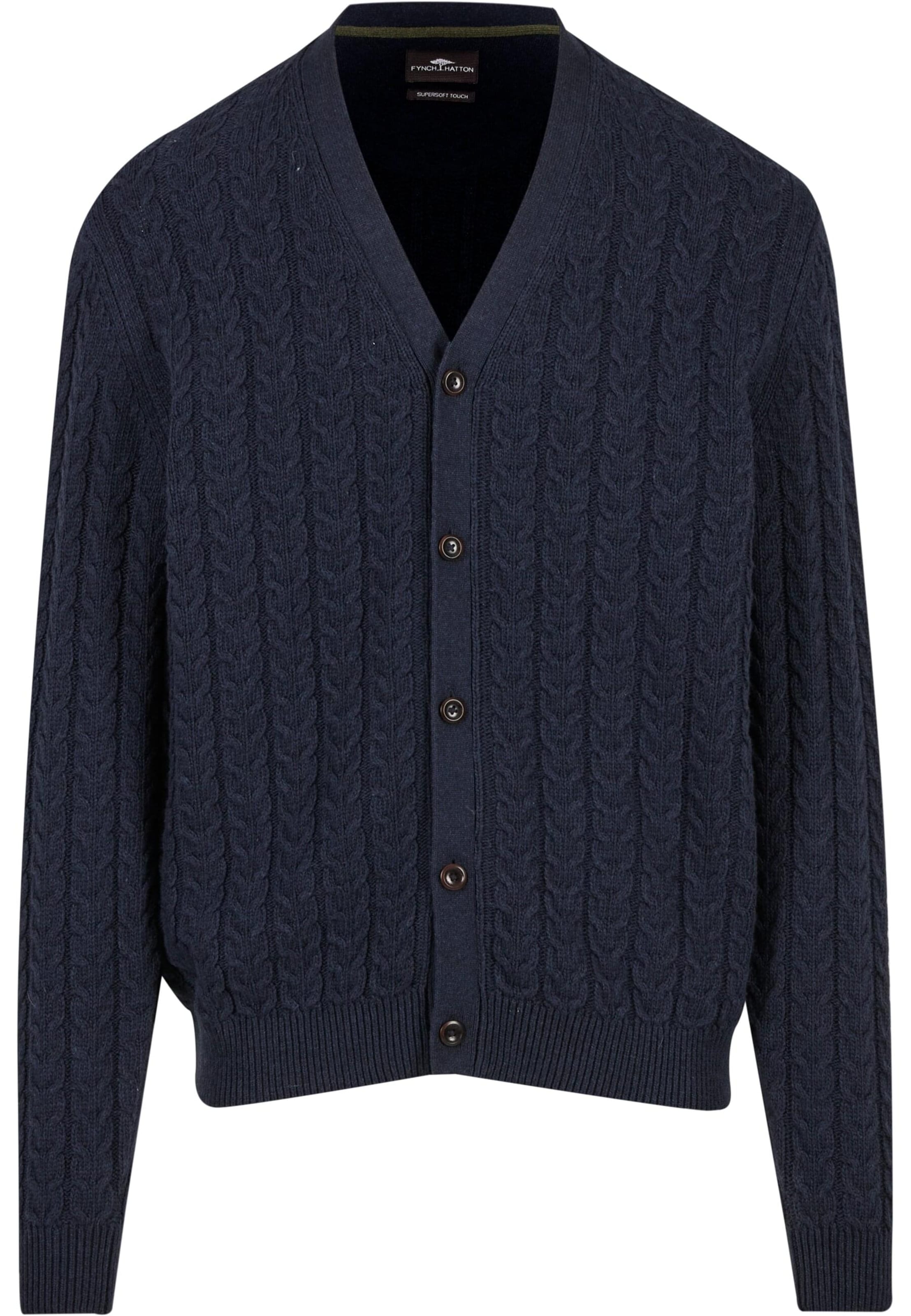 FYNCH-HATTON - Cárdigan en azul: frente