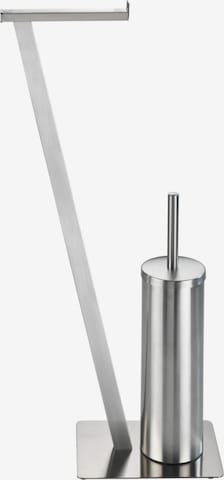 Wenko WC-Garnitur 'Lirio' in Silber: Vorderseite