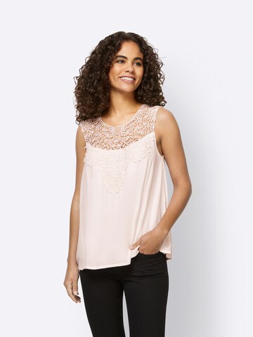 heine - Top en beige: frente