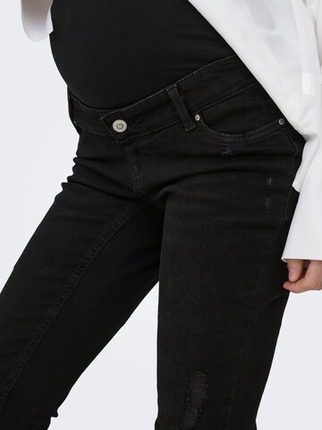 Only Maternity Skinny Jeans 'OLMBlush' in Zwart