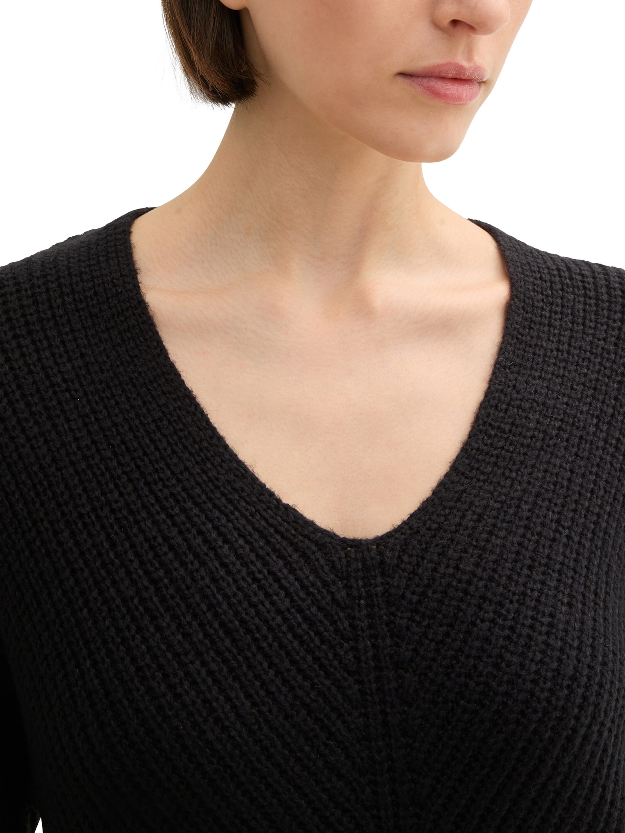 Rochie tricotat de la TOM TAILOR pe negru