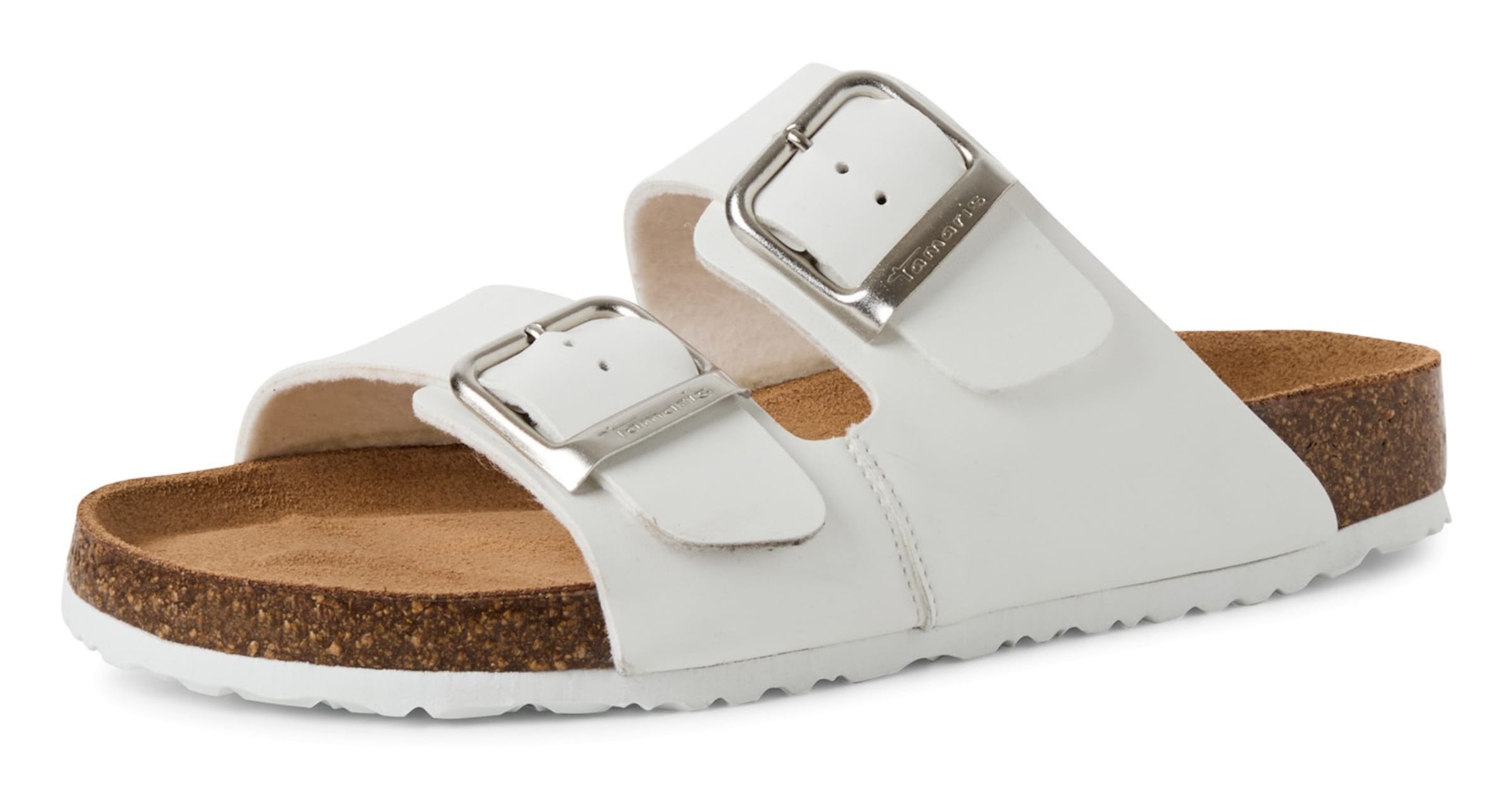 Mule Tamaris en blanc : devant