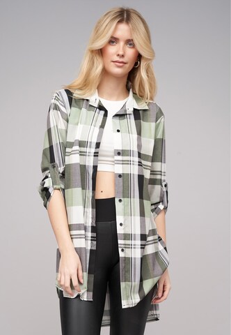 Cloud5ive Bluse in Grau: Vorderseite