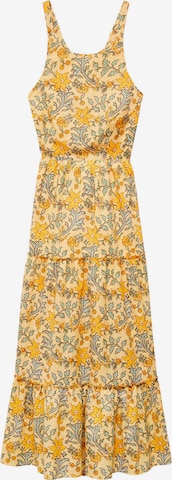 MANGO Letní šaty 'Yellow' – žlutá: přední strana