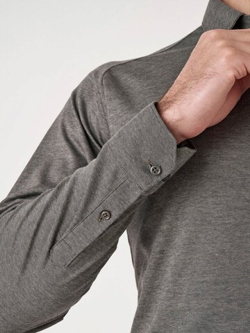 DESOTO Slim Fit Hemd 'Modern Kent'‌‌‌‌‌‌‌‌ in Grau