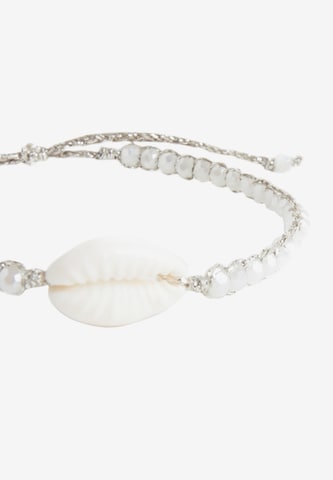 Bracelet 'Muschel' Samapura Jewelry en blanc