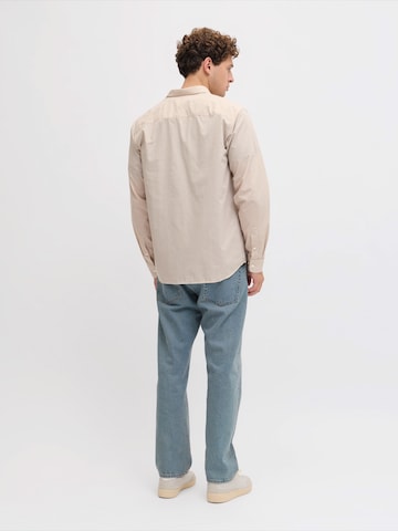 JJ Rebel Regular fit Πουκάμισο 'JREBGAVIN' σε καφέ