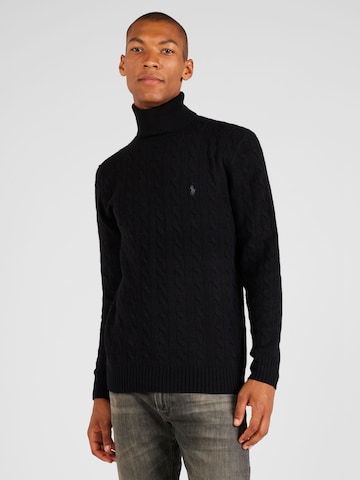 Pull-over Polo Ralph Lauren en noir : devant