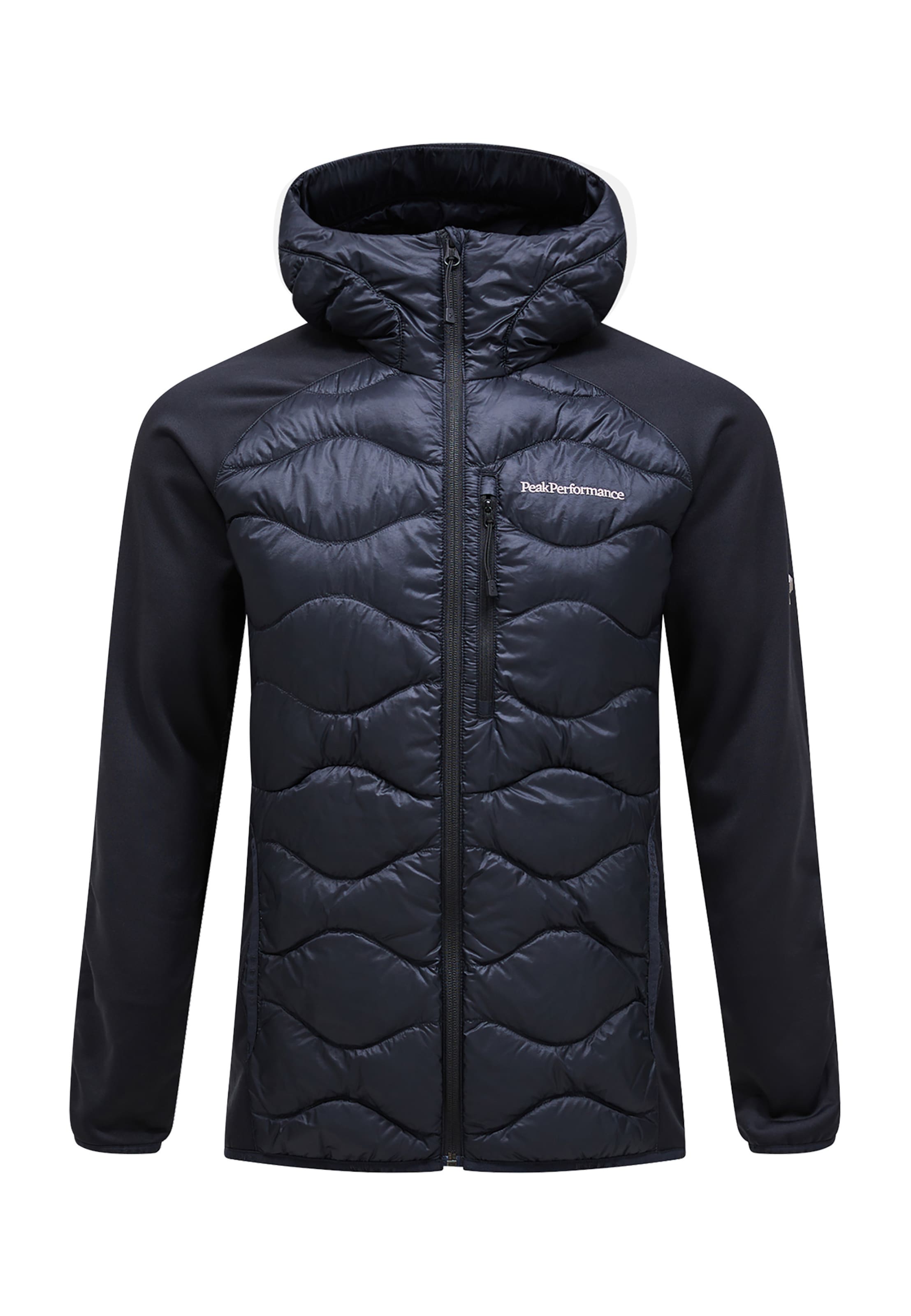 PEAK PERFORMANCE Sportjas 'Helium' in Zwart: voorkant