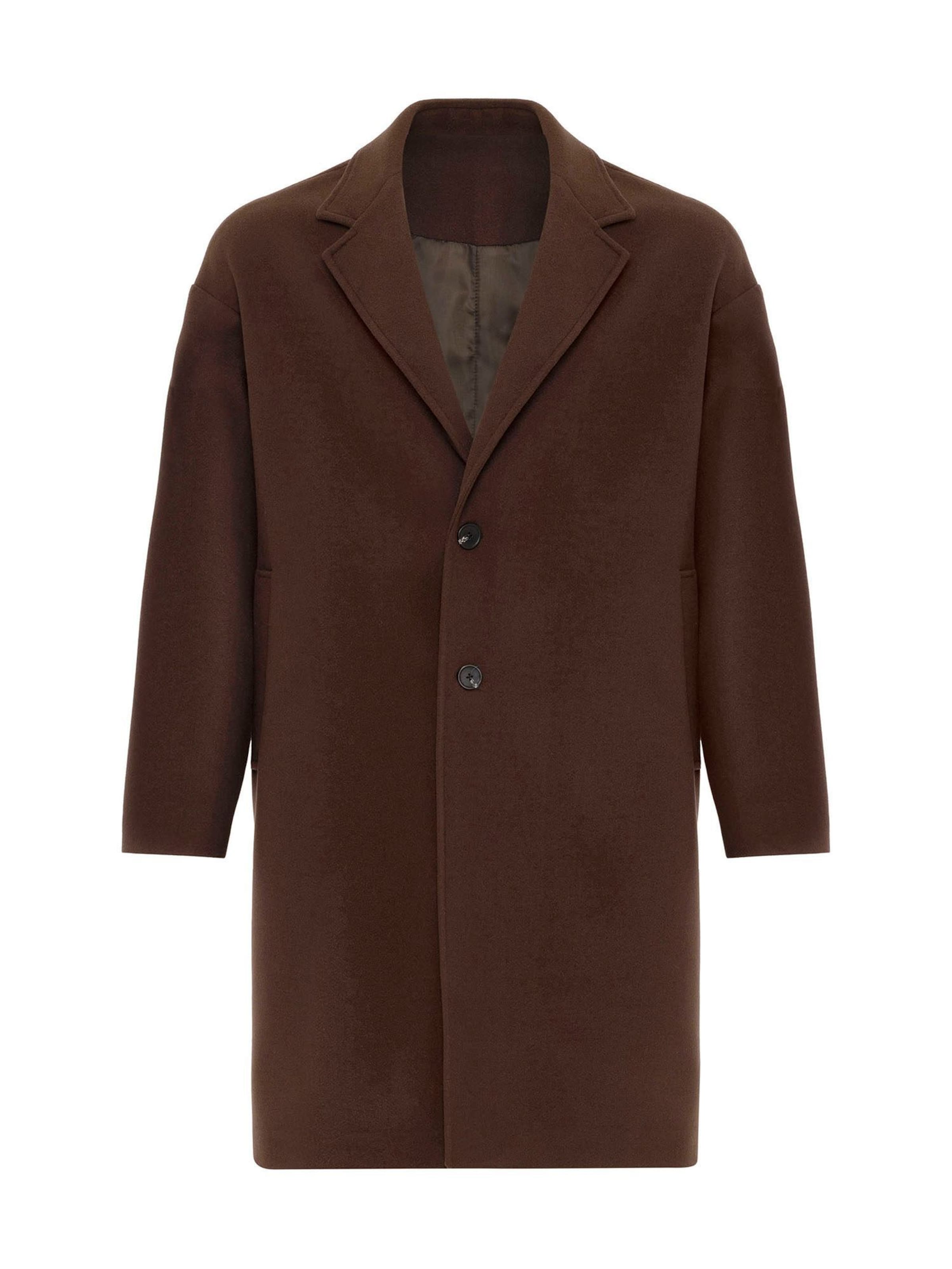 Cappotto di mezza stagione Antioch di colore cioccolato, Visualizzazione prodotti