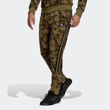 ADIDAS PERFORMANCE Sporthose in Grün: front