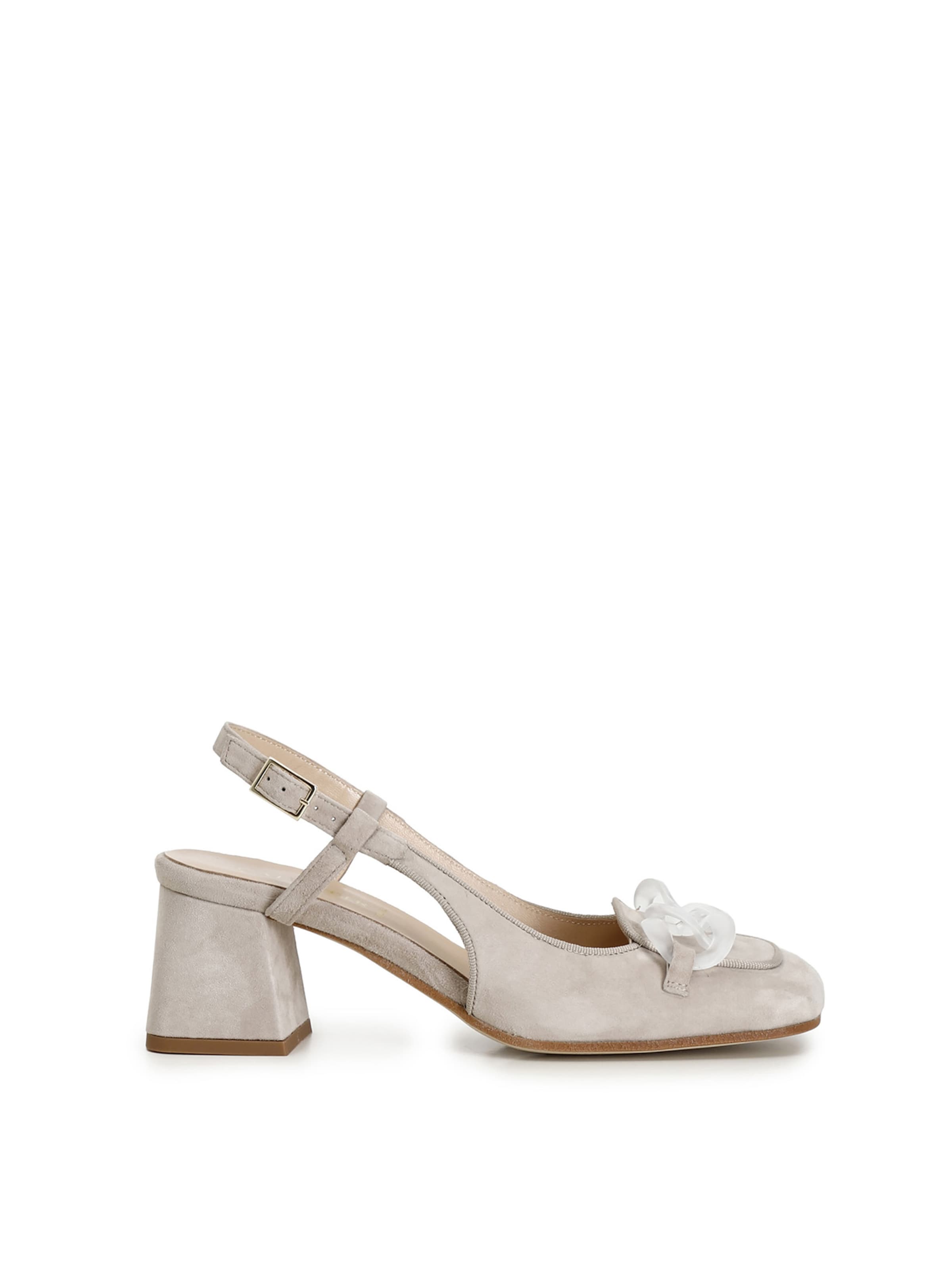 Décolleté sling di CAFè NOIR in beige