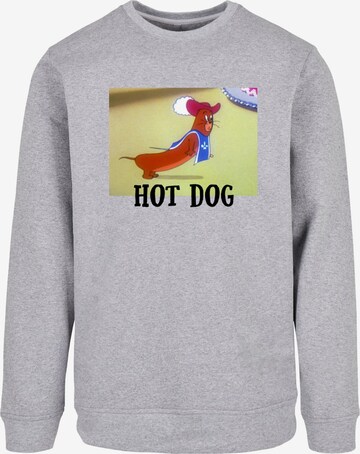 ABSOLUTE CULT Sweatshirt 'Tom And Jerry - Hot Dog' in Grey: front