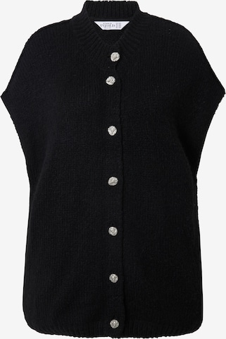 Studio Untold Strickjacke in Schwarz: Vorderseite