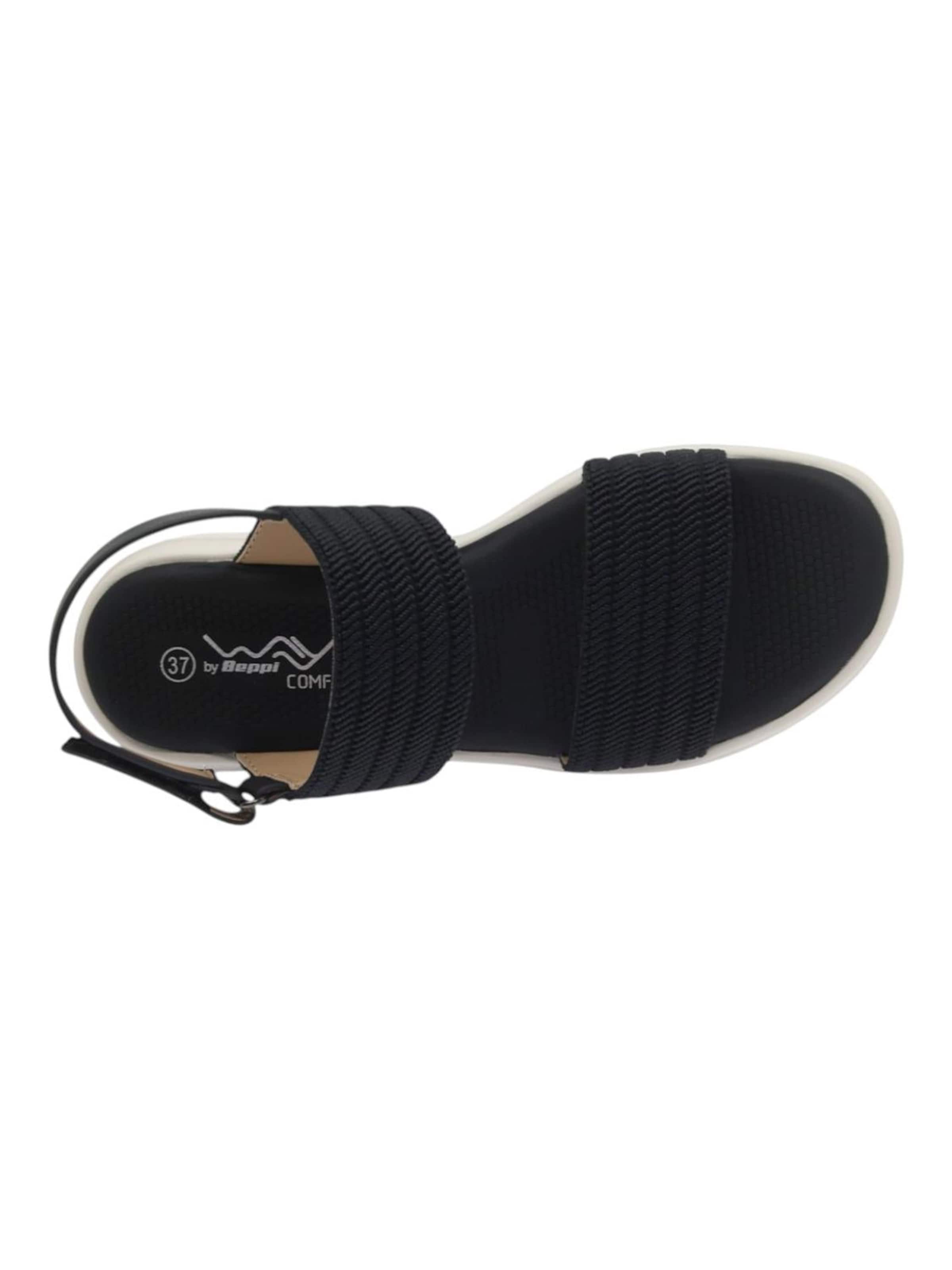 Beppi Sandaal 'Casual Sandal' in Zwart