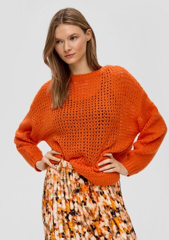 s.Oliver BLACK LABEL - Pullover em laranja: frente