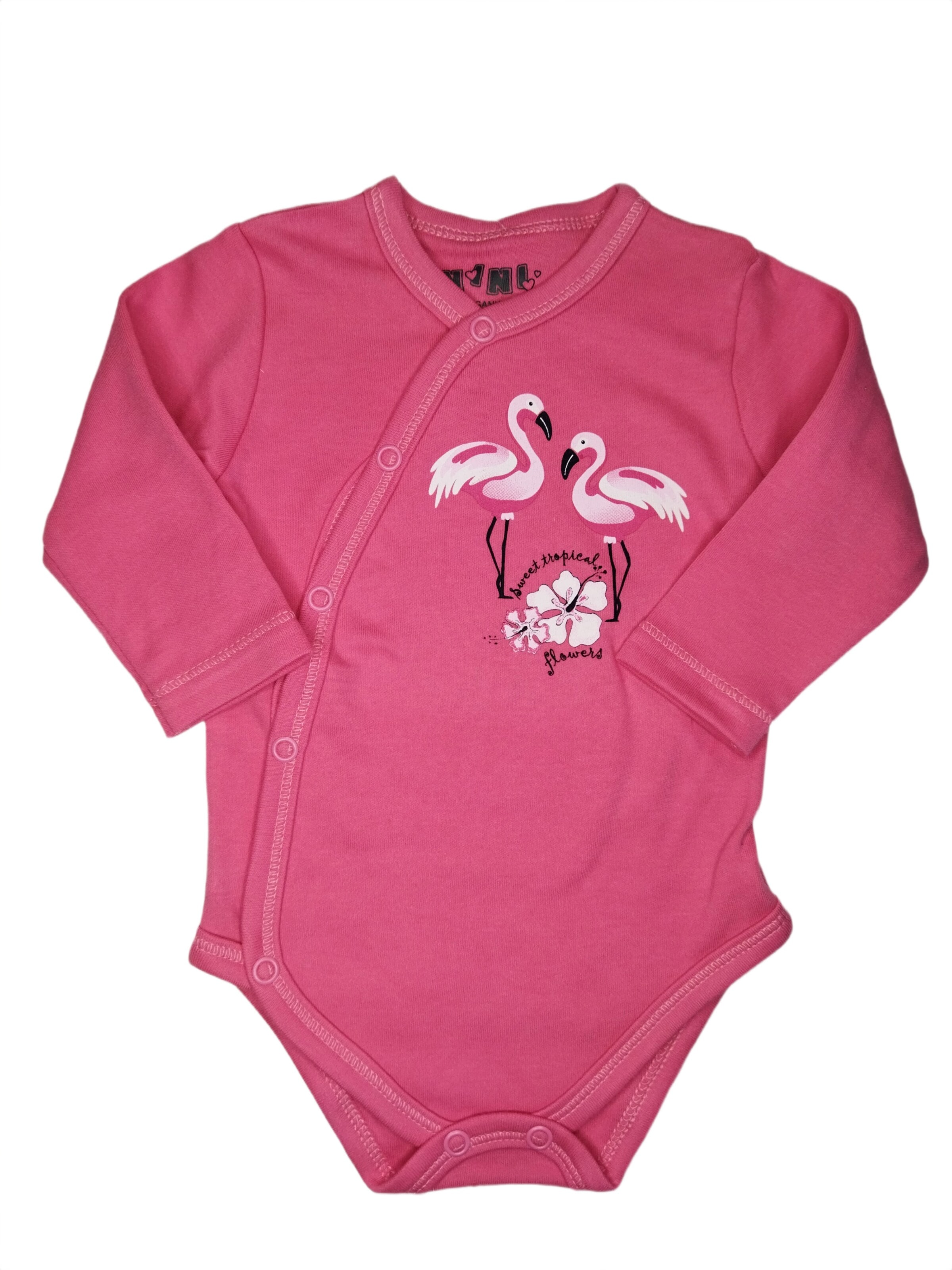NINI Rompertje/body in Roze: voorkant
