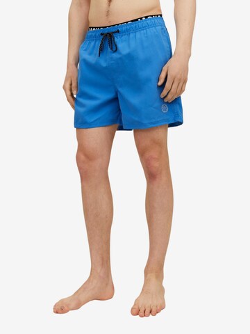 JACK & JONES Swim Trunks 'Fiji' in Blue: front