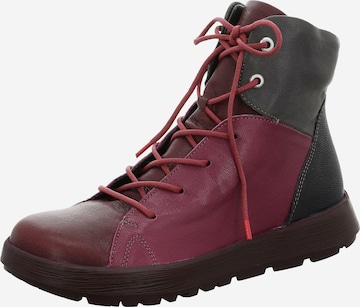 THINK! Lace-Up Ankle Boots 'Comoda' in Red: front