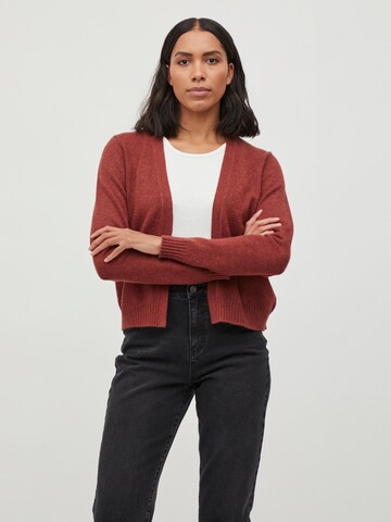 VILA Knit Cardigan 'Ril' in Red: front