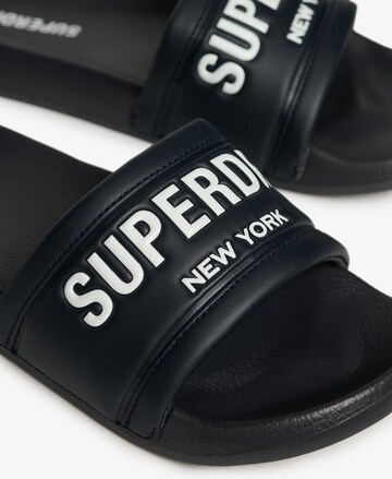 Claquettes / Tongs 'City Luxe' Superdry en noir