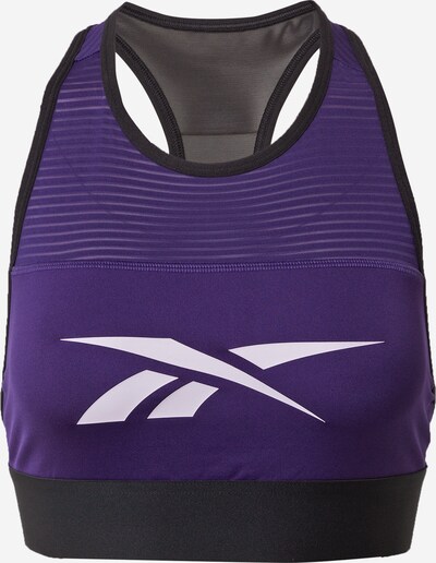 Sutien sport 'Workout Ready' Reebok Sport pe mov închis / negru / alb, Vizualizare produs