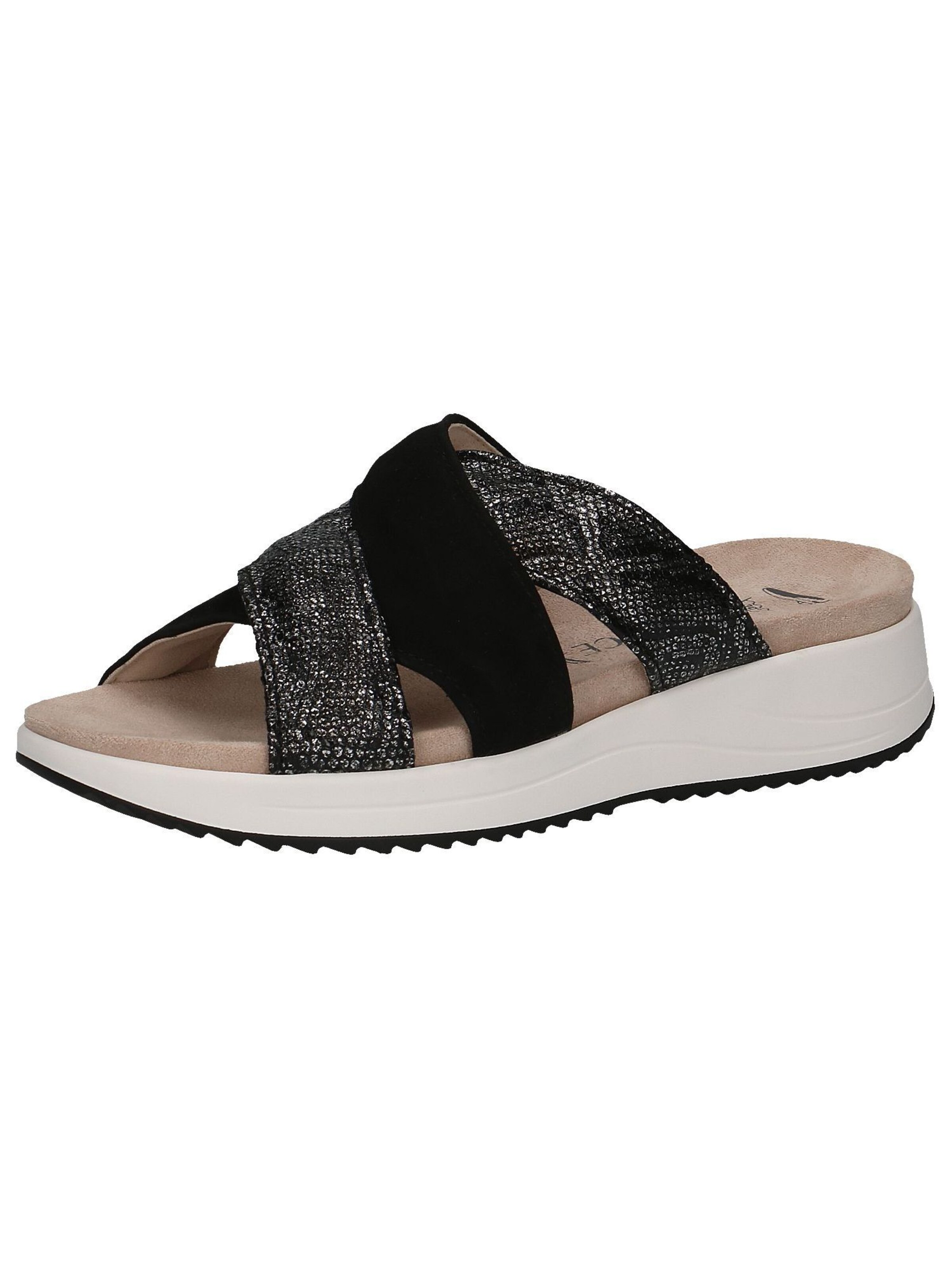 CAPRICE Pantolette in Schwarz: Vorderseite