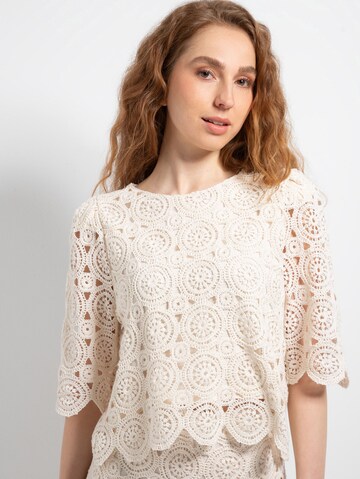 MORE & MORE Bluse in Beige: Vorderseite