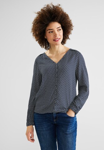 STREET ONE Blouse in Blue: front