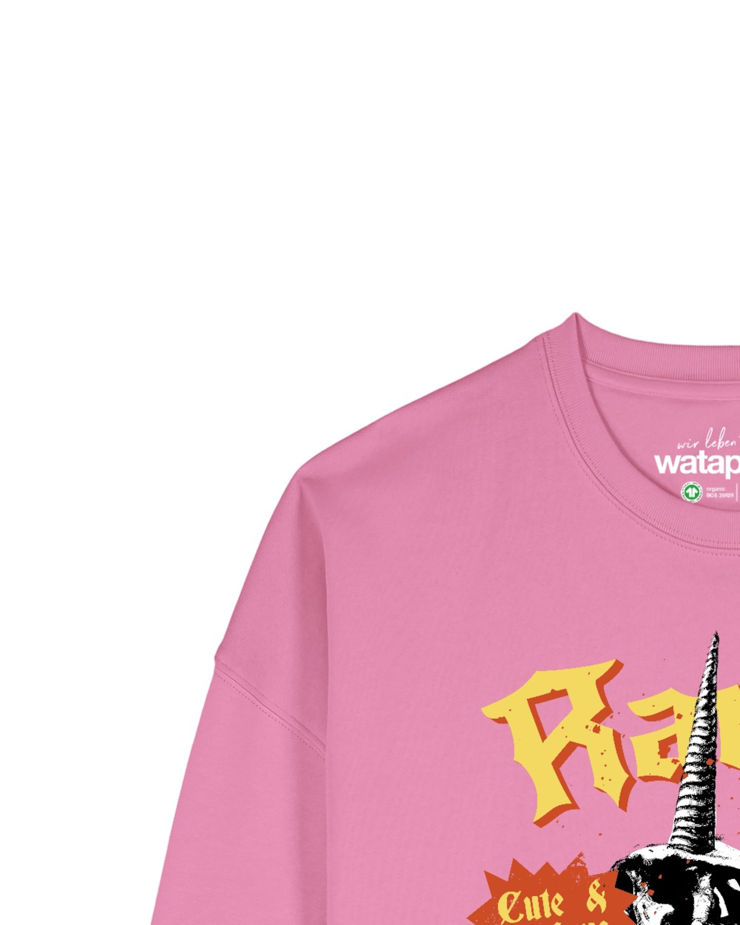 Sweat-shirt 'Rawr ' Watapparel en rose
