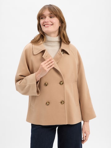 MORE & MORE Between-seasons coat in Beige: front