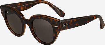 Ray-Ban Zonnebril in Bruin: voorkant