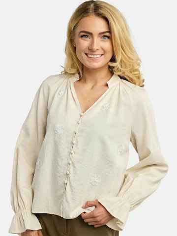 Liberte Essentiel Shirt ' FINE ' in Weiß: Vorderseite