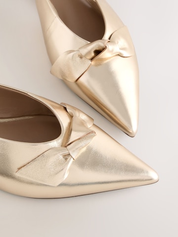 Next - Zapatos destalonado 'Forever Comfort' en oro