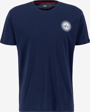 ALPHA INDUSTRIES - Camisa em azul: frente