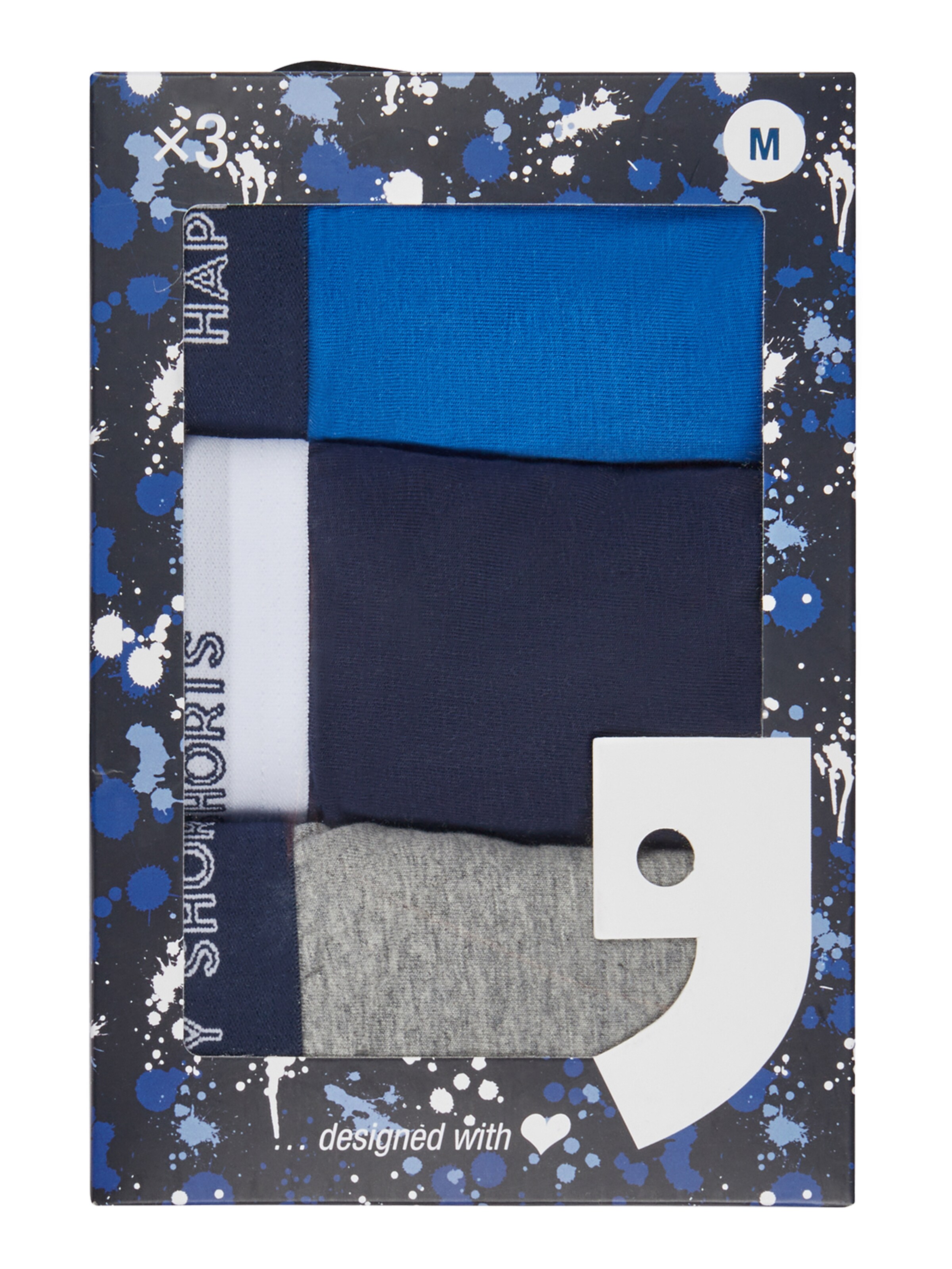 Boxers Happy Shorts en bleu