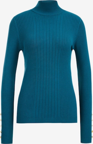 WE Fashion Sweater in Blue: front