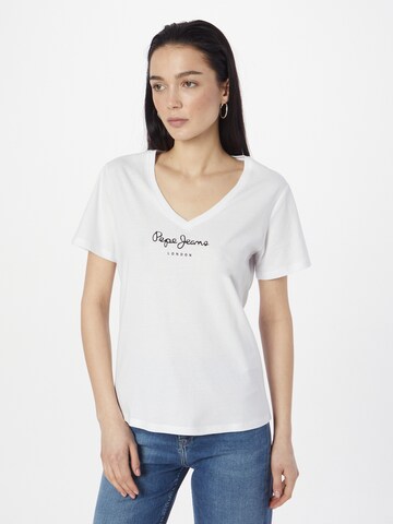 Pepe Jeans T-shirt 'WENDY' i vit: framsida