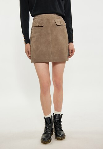 DreiMaster Vintage - Falda en beige: frente