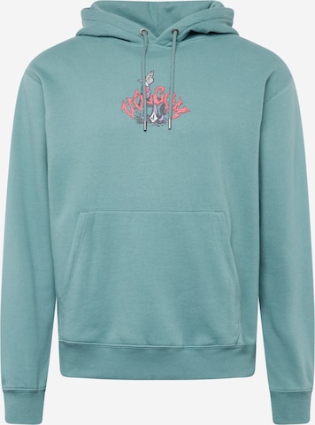 Volcom Sweatshirt 'PRODUCE' in Groen: voorkant