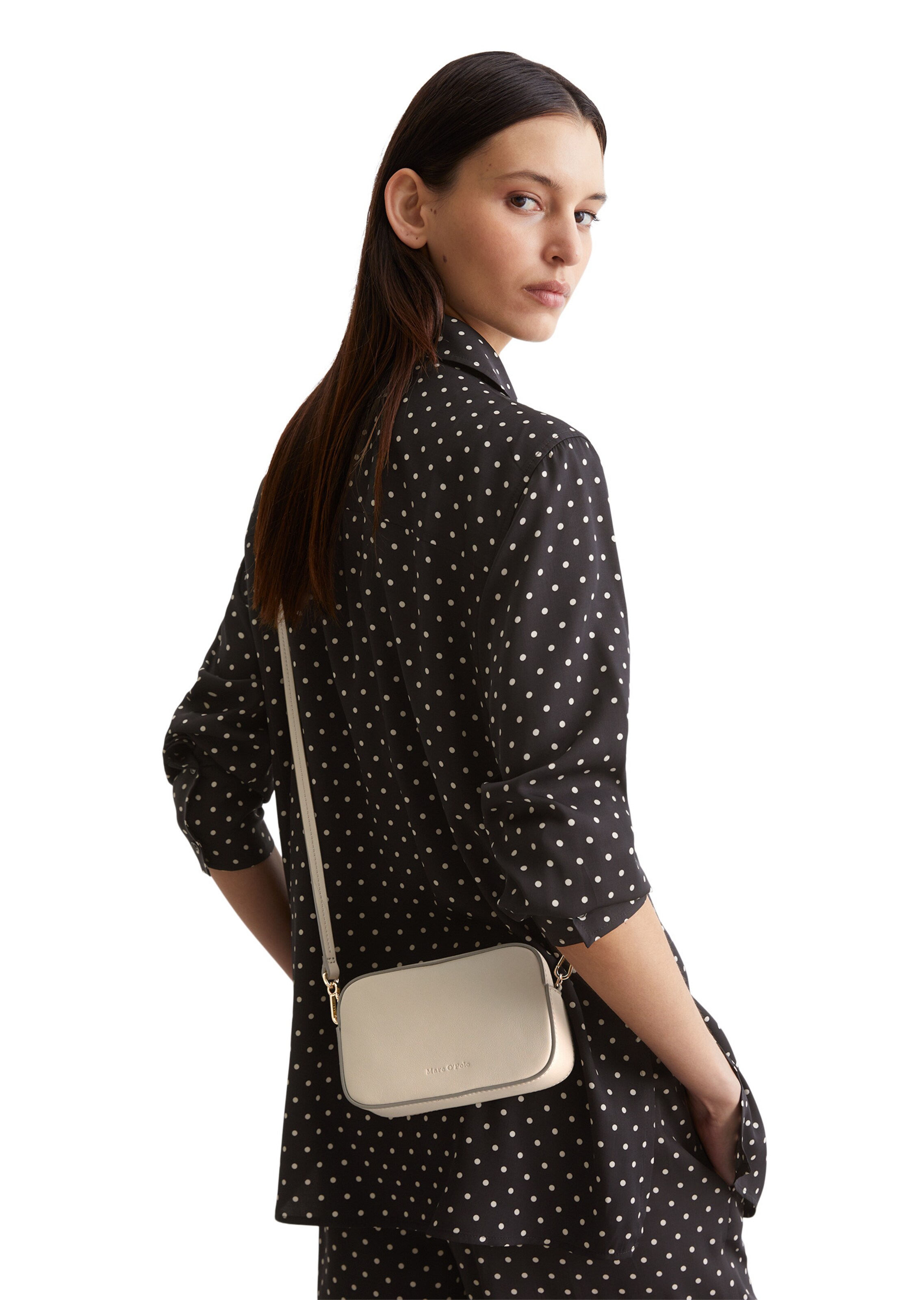 Marc O'Polo Crossbody bag in Beige: front