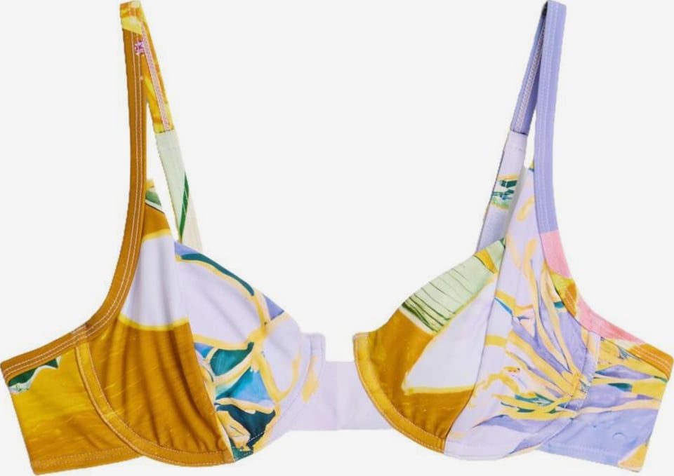 Triunghi Sutien costum de baie de la Desigual pe mai multe culori: față