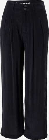 DENHAM Wide leg Pants 'SOPHIA' in Black: front