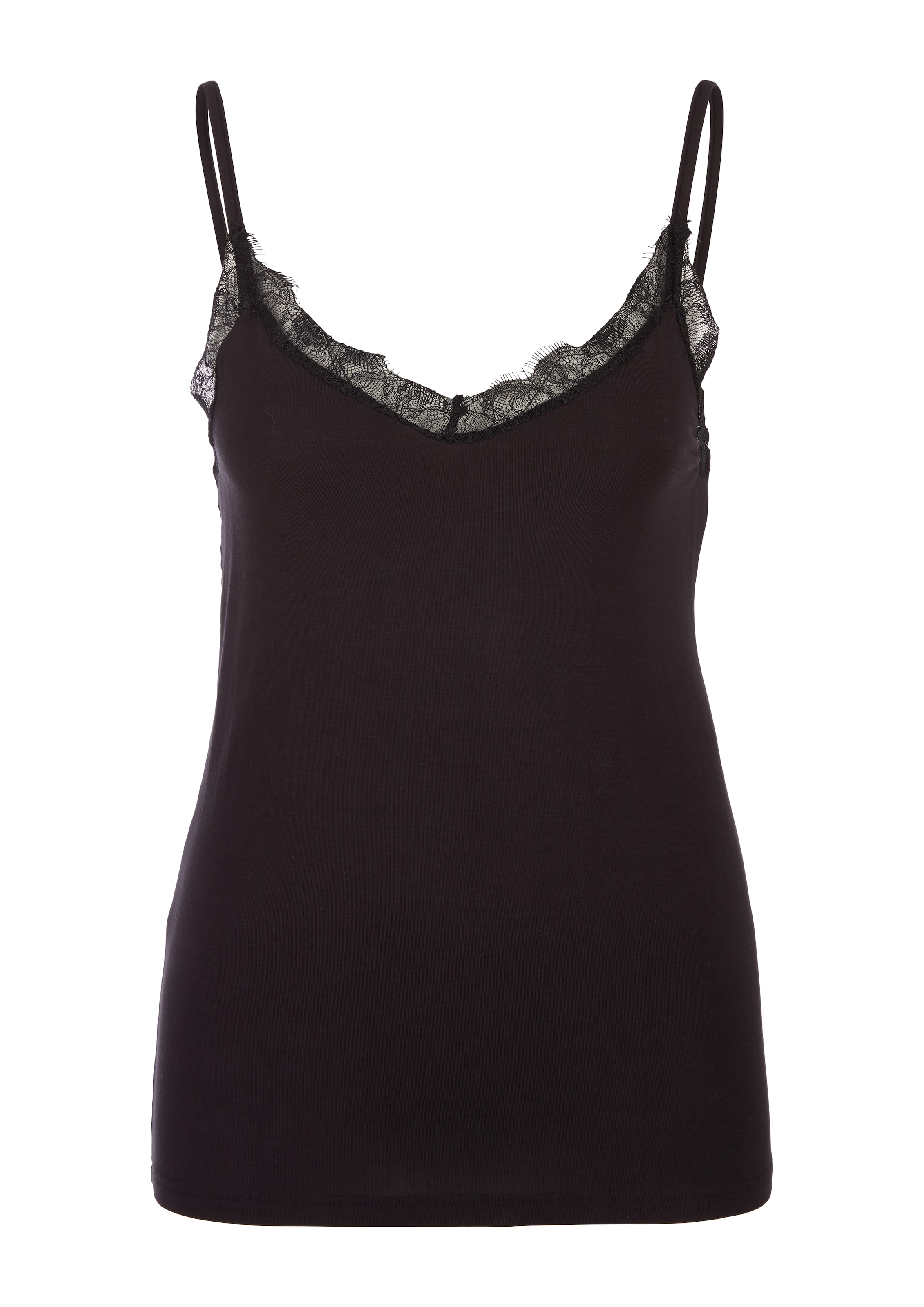 s.Oliver regular Φανέλα σε μαύρο: μπροστά