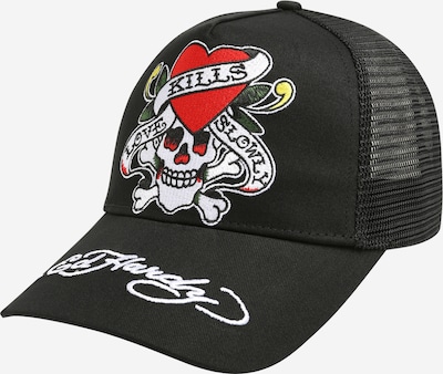 55-60 dydžio Kepurė 'Twill' iš Ed Hardy, spalva – geltona / raudona / juoda / balta, Prekių apžvalga