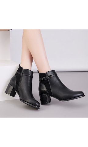 Ital-Design Stiefelette in Schwarz