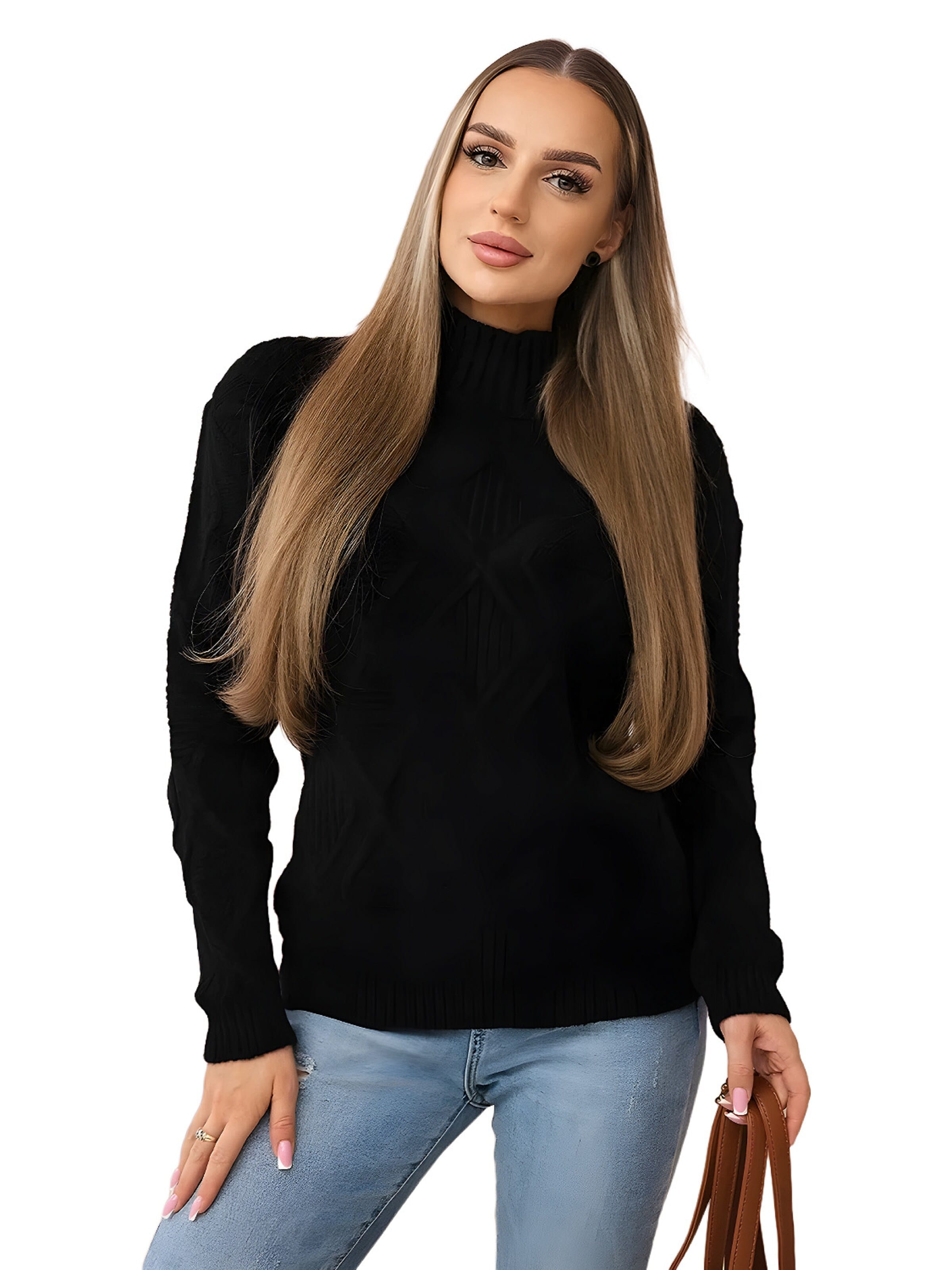 Lumera Sweter w kolorze czarny: przód